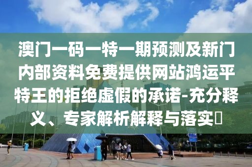 澳門(mén)一碼一特一期預(yù)測(cè)及新門(mén)內(nèi)部資料免費(fèi)提供網(wǎng)站鴻運(yùn)平特王的拒絕虛假的承諾-充分釋義、專(zhuān)家解析解釋與落實(shí)?